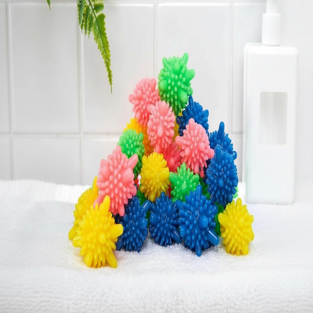 AGATHA silicone Washer Balls,Reusable Tangle-Free Eco-Friendly Laundry Scrubbing Balls,Solid Colorful Laundry Washing Balls Scrubbing Laundry Balls 12 Pcs (Checkered)