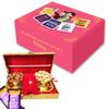 Bay Nut Premium bhaidooj Hamper for Brother (h-3) with roli chawal and kalawa view 1