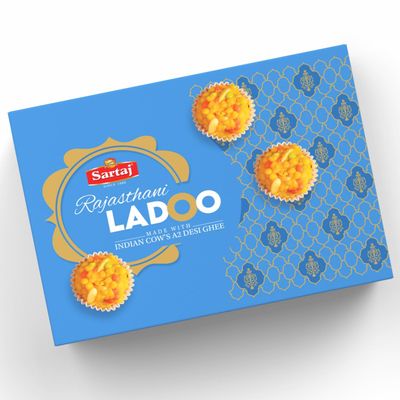 Sartaj Rajasthani Boondi Ladoo, 500g Pack | Indian Mithai Sweets | Pure Ingredients | Delicious Best Gift for Holi