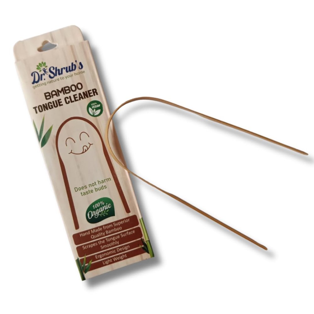 Dr.Shrub's Organic Bamboo Tongue Cleaner-Set of 4