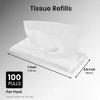 Rose Gold Facial Tissue Box Refill | Car Box Refill | 2 Ply | Pack of 2 X 200 | Suitable for All Skin Types view 2