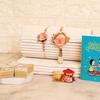 Kaameri Bazaar Rakhi for Brother and bhabhi combo with Sweets - Rakhi and lumba with Kaju Katli Gift Pack Greeting Card and Roli Chawal - Rakhi Gift for Brother and bhabhi - Pink Flower Rakhi view 2