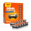 Gillette Fusion Proglide Blades for men - 10 count for Perfect Shave and Beard Shape with styling back blade view 2
