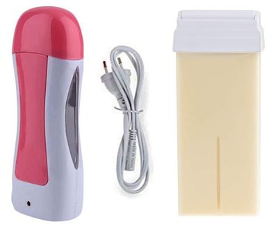 M.S TRADERS Women Wax Warmer Hair Removal Roll On Wax And Heater Machine With Roll-On Wax Refill Cartridge Hair Removal Waxing Kit -180 Ml(Multicolor)