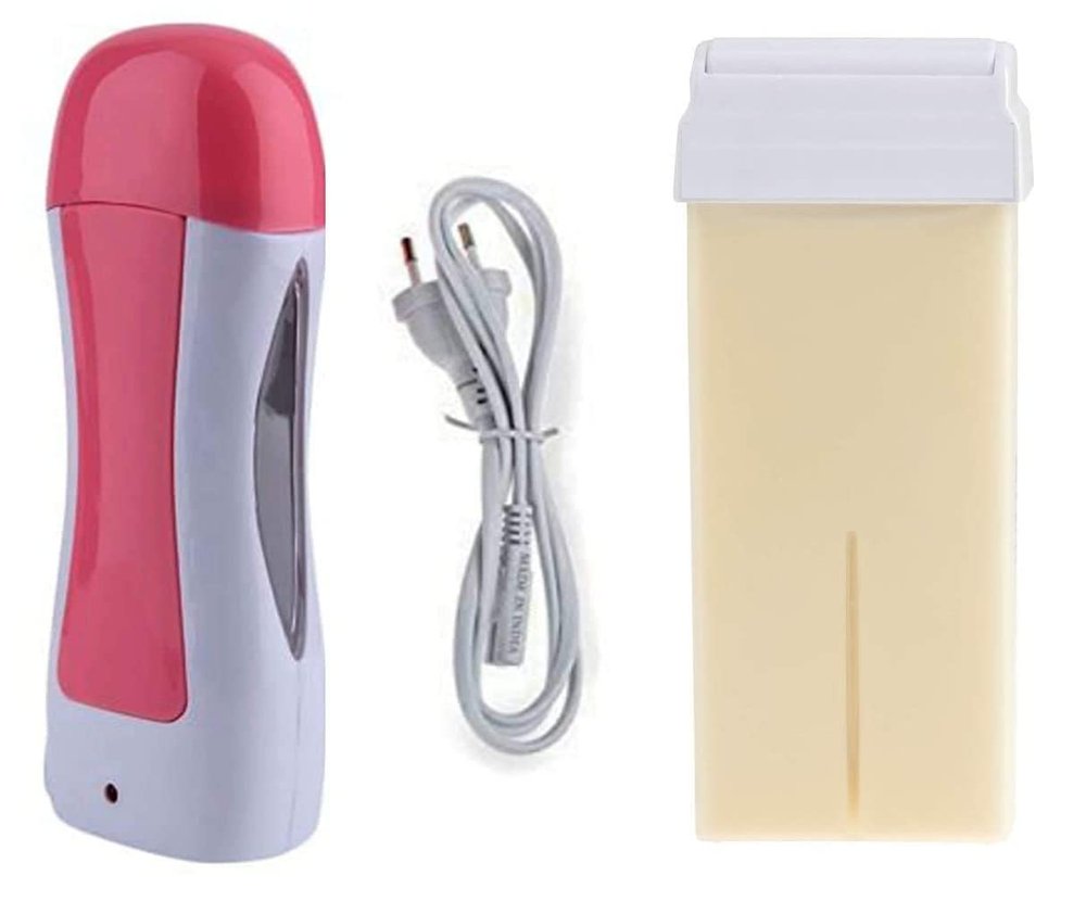 M.S TRADERS Women Wax Warmer Hair Removal Roll On Wax And Heater Machine With Roll-On Wax Refill Cartridge Hair Removal Waxing Kit -180 Ml(Multicolor)