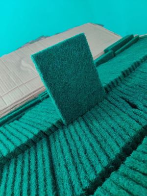 Lodhi Home Large Green Pad Scrubbers for Kitchen Utensils, Kitchen Long Lasting Stain Removal Scrubber for Dish wash (Size 4x5 Inch, Pack of 50)