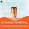 ECO SOUL [8 mm, 100 Count] Biodegradable Paper Straws | Eco-Friendly Compostable Sustainable Disposable Drinking Straws | Juice Smoothie Thick Shakes Non-Bendable White Straws (Wide) view 4