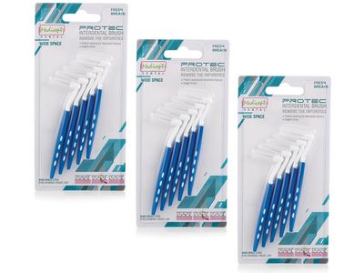 Medicept PROTEC Angled Interdental Brush Wide Space (BLUE)- Pack of 3