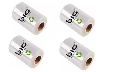 BIPLPACTECH 7.5 cm 328 ft Packing Material (Pack of 4) Transparent (75 mm) 100 metre Length per Unit