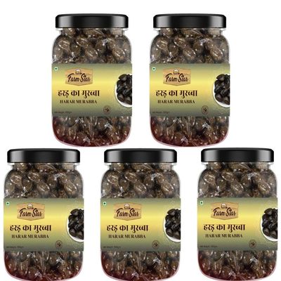 2.5 Kg - Combo Pack - 5 in 1- Harad Honey Murabba - Made With Rock Sugar & Pure Honey- 500 gm Each Marmalade