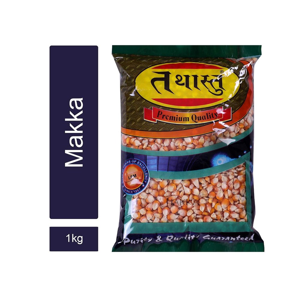TATHASTU Popcorn Seeds & 100% Popping Kernels - Popcorn kernels soft, Butterfly Popcorn Maize, Corn Kernels, Pop-Corn makka (Makai)-1Kg
