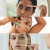 Dharam Creation Combo Eyebrow Face and Body Hair Threading Removal System Tweezers kit lining,Spring face,Chin 1 Epilator With 10 Thread & Reusable Face Razor for Women Facial Hair- 3 Razors view 2
