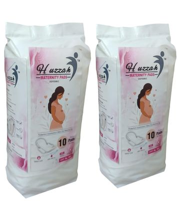 After Delivery Pads For Womens- 20 XXXL Size Rash Free Maternity Pads For Moms- Combo (1+1)