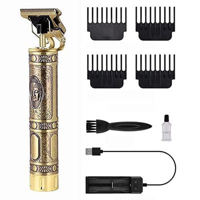 Navkar Crafts Premium Electric Shaver for Men and Women - Brushless Silent Motor, Portable, Waterproof, Mini Travel Trimmer With Face Shaving Razor (Gold)