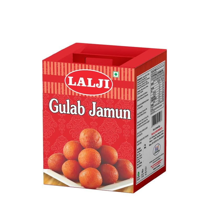 Lalji Foods Gulab Jamun 1Kg | Rich and Creamy Gulab Jamun by Lalji | Irresistible Indian Dessert