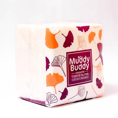 Muddy Buddy Premium Soft Tissue Paper Napkins - 27x29cm - 80 Napkins Per Pack (Pack Of 6)