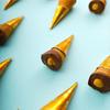 Pure Temptation Gold Chocoblast - Waffle Cone Chocolates - Birthday Party Return Gift Distribution | Pack of 2 Chocolate Box with Flavours - 50% Dark Chocolate (10 pcs) & Hazelnut Chocolate (10 pcs) view 4