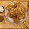 THE SNACKS POINT: Murmura Laddu - Winter Delights, Puffed Rice Bliss, Gud Ke Laddu Magic, Crispy Jaggery Treats - Perfect Snacking (16-18 Pieces) - Healthy Sweets, Bhel Laddu Fusion Joyg view 2