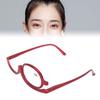Ubersweet Makeup Glasses, Magnifying Glass, Acrylic PC Frame, Magnifying Makeup Glasses Stylish Switchable for Daily Use (+3.00) view 3