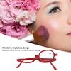 Ubersweet Makeup Glasses, Magnifying Glass, Acrylic PC Frame, Magnifying Makeup Glasses Stylish Switchable for Daily Use (+3.00) view 4