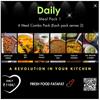 Combo Daily Cooking Made Easy Pack 2- SIngles & Working Couples Special (6 IN ONE)(Each Pack serves average 4)(Ready to Cook)(Fresh Food Fatafat) Punjabi Rajma,Homestyle Dal, Moong Dal, Veg Pulao,Bisibella Bhaath,Classic Khichdi & Kadhi view 1