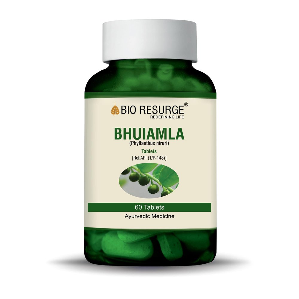 Bio Resurge Ayurveda Bhui Amla Phyllanthus niruri Tablets Kidney Liver Digestion Health 100% Ayurvedic & AYUSH Certified Pure Natural Leaves(750 mg)(60 Tabs)