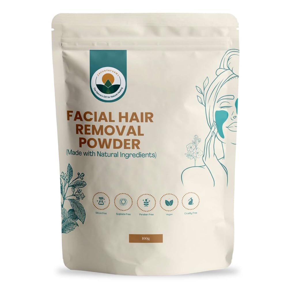 Ayurtatvam Facial Hair Removal Powder -100gm | Made With Natural Ingredients