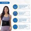 1MG Tata Abdominal Belt Black, Abdominal Support for post Delivery, Slimming Waist, and Lower Back Pain, (Suitable for both sizes L and XL;38-46inches) view 3
