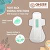 CHESTA FORMULATION New Helium 96 Bamboo + Organic Soft Cotton Sanitary Pad For Women | Regular & Heavy Flow Pads Pure Cotton 100% Rash-Free-Periods Full-Day & Full-Night (Bamboo 48 R + Organic 48 H) view 3