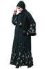 Mallika Front Open Front & Back sleeve Embroidered with Hijab Abaya cum Kaftan (4XL) view 4