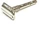 Double Edge Brass Smooth Safety Shaving Razor With Butterfly open Mechanism & Premium Wooden Shaving Brush Combo - HR3 view 4