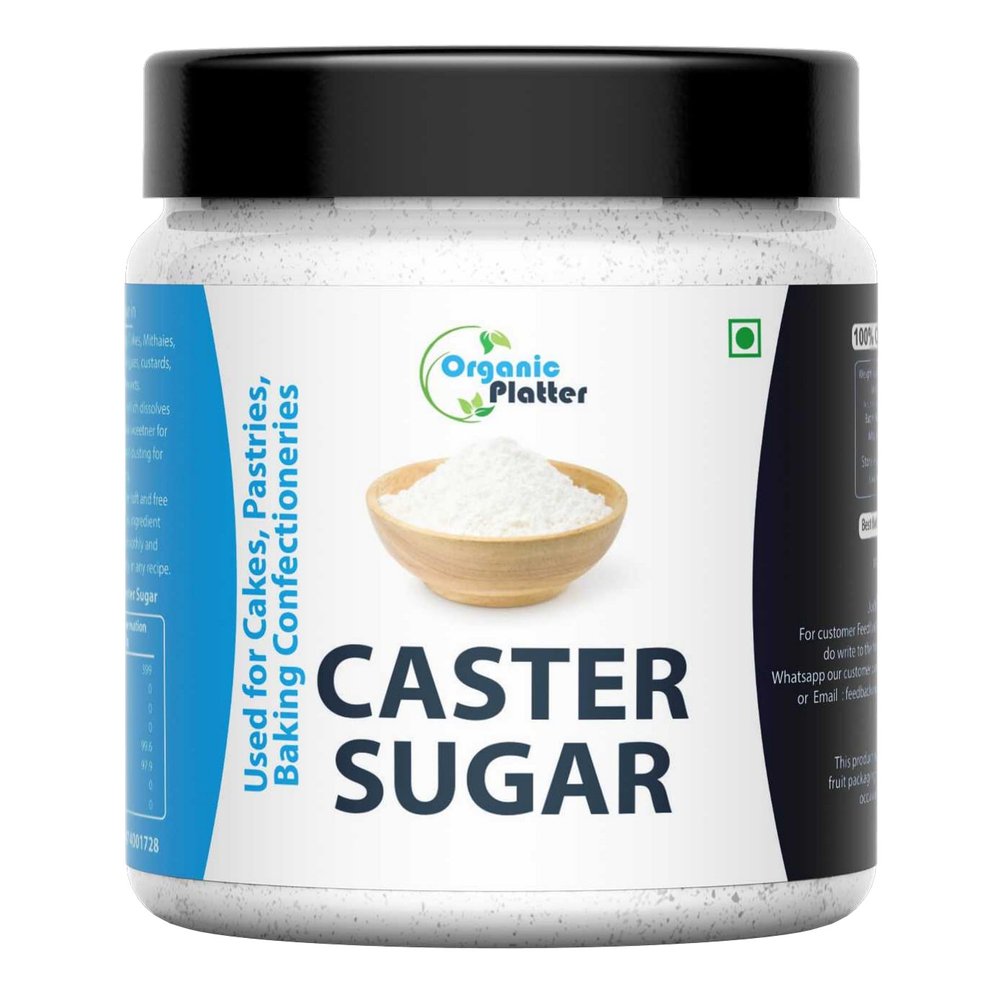 Castor Sugar|Desi Shakkar Bura|Caster Sugar|Pissi Khand|Chini Powder for Baking|White Sugar Bura|Desserts Sugar|Sulphurless Sugar|Chini Powder for Baking-Jar (300g)