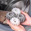 RUSTAMM 8 Pcs Reusable Laundry Balls Scrubbing Balls Gray White Washing Machine Special Ball Silicone Tidy Clothes Deep Cleaning Anti-Winding view 3