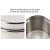 Ubersweet Commode Table Top Storage Box Durable Round Hard Stainless Steel Storage Cans With Detachable Lid Home For Dentist For Hospital (9cm) view 4
