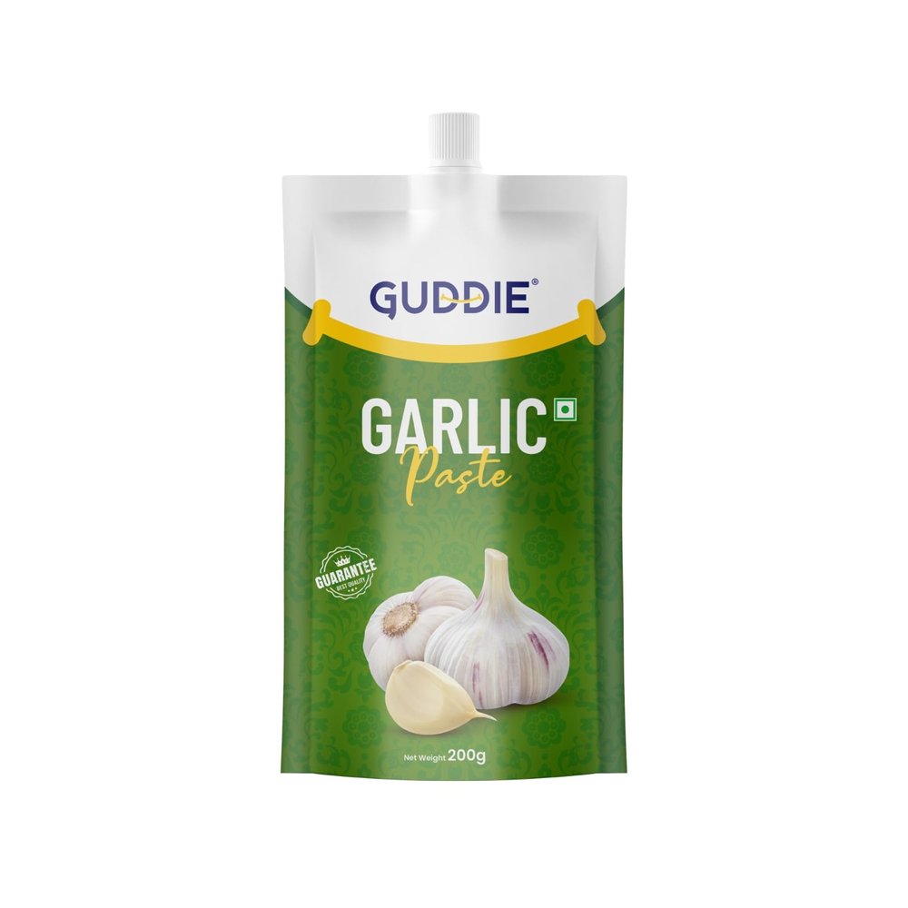 Nutty Guddie Garlic Paste- 200g, 100% Natural Garlic |100% Natural, Easy to Cook, Low Cholesterol, No Preservatives & Artificial Colour, Naturally Processed Lasun Paste