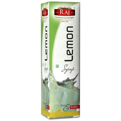 RAJ SPECIAL JEERA Lemon Syrup For Daily Refreshment Needs, Raj Specialities - 750 Ml, Kid's Favourite Drinks | Suitable With Water And Soda (Lemon)