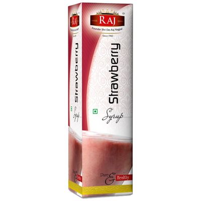 RAJ SPECIAL JEERA Syrup For Daily Refreshment Needs, Raj Specialities - 750 Ml, Kid's Favourite Drinks (Strawberry)