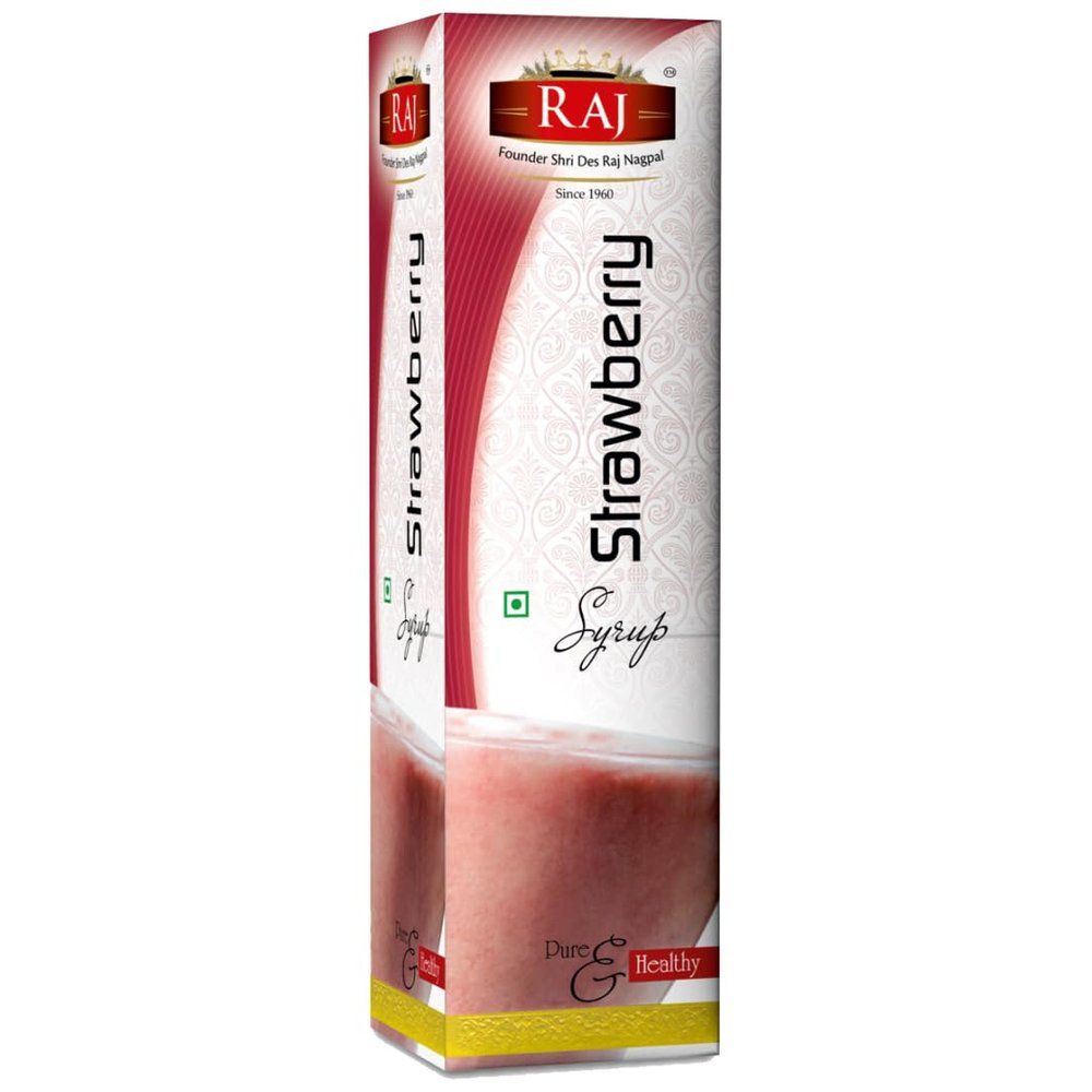 RAJ SPECIAL JEERA Syrup For Daily Refreshment Needs, Raj Specialities - 750 Ml, Kid's Favourite Drinks (Strawberry)