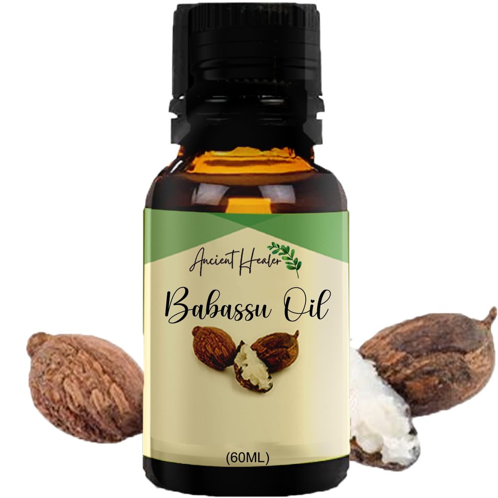 ANCIENT HEALER Babassu Essential Oil - 60ml | Natural & Organic Scent for Skin, Face, Hair, Aromatherapy, Candle Making | Pure Babassu Oil for Skincare and Relaxation