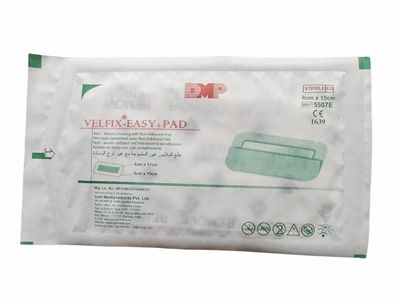 Velfix Easy + Pad Dressing for wounds 8cm x 15cm (Pack of 5 pcs)