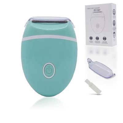 Electric Hair Shaver for Women: Compact, Cordless Wet & Dry Razor for Smooth Body & Dual Trimmers Bikini Line and Quick, Travel-Friendly.BEAUTISILK (Green)
