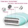 Electric Hair Shaver for Women: Compact, Cordless Wet & Dry Razor for Smooth Body & Dual Trimmers  Bikini Line and Quick, Travel-Friendly.BEAUTISILK (Green) view 2