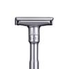 Adjustable Double Edge Safety Razor with Stand Holder Portable Manual Shaver Silver view 1