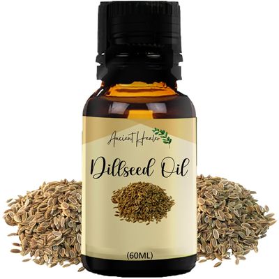 ANCIENT HEALER Dill Seed Essential Oil | Natural & Organic Oil for Skin, Face, Hair, Aromatherapy & Candle Making | Pure Oil for Skincare & Relaxation | Diffuser & Candle Making Ingredient - 60ml