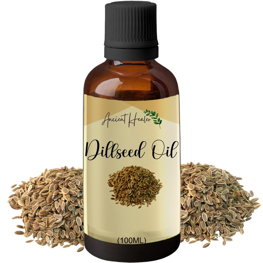 ANCIENT HEALER Dill Seed Essential Oil | Natural & Organic Oil for Skin, Face, Hair, Aromatherapy & Candle Making | Pure Oil for Skincare & Relaxation | Diffuser & Candle Making Ingredient - 100ml