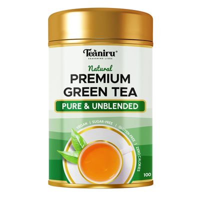 Teaniru, Premium Whole Leaf | 100g - 50 Cups | 100% Natural & Single Origin | Loose Leaves in Reusable Tin