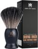 Den of Man Jumbo 27mm Knot Premium Cruelty Free Imitation Badger Hair Shaving Brush, Soft & Ultra Absorbent Bristles For Smooth Shave, Real Rosewood Handle view 1