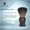 Den of Man Jumbo 27mm Knot Premium Cruelty Free Imitation Badger Hair Shaving Brush, Soft & Ultra Absorbent Bristles For Smooth Shave, Real Rosewood Handle view 4