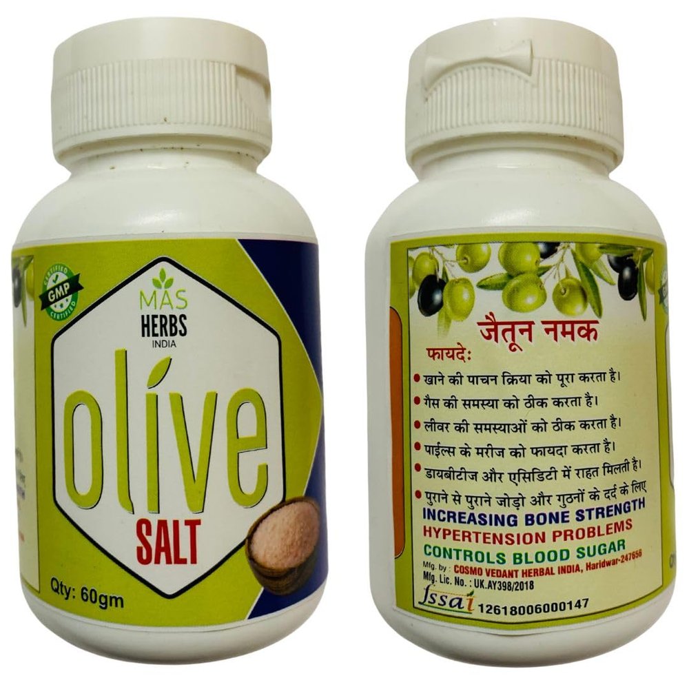 MAS HERBS OLIVE SALT JAITUN NAMAK 60GM PACK OF 2