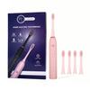 MAGTOUCH Rechargeable Sonic Electric Toothbrush | 6 Operational Modes | 42000 Vibrations per Minute | 4 Brush Heads | Recharge Cable | IpX 7 Waterproof for Adults & Kids(Pink) view 1
